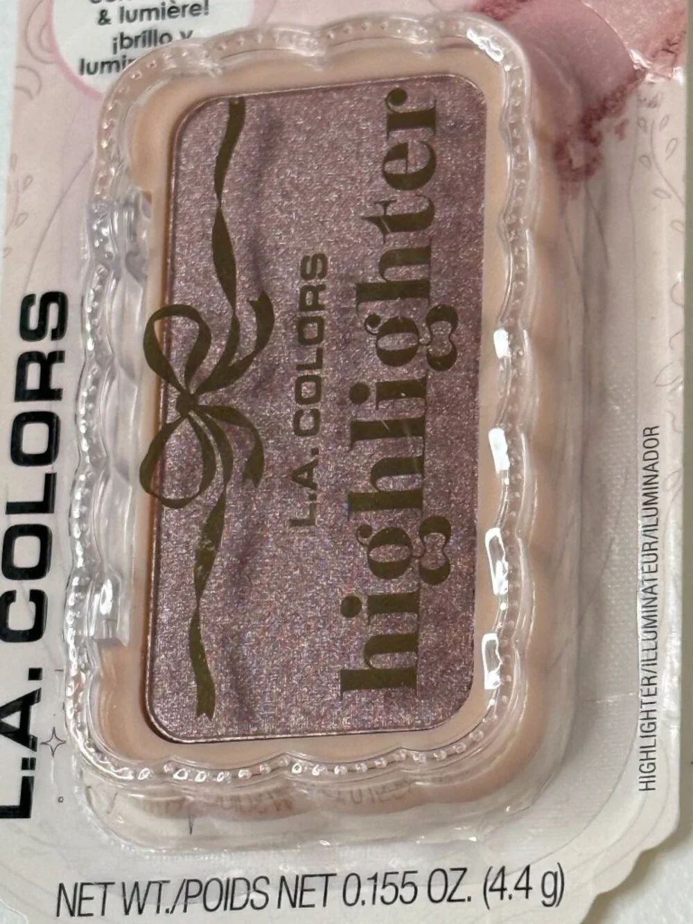 L.A. Colors Shimmer Highlighter Whimsy C37651 Pressed Powder Glow New